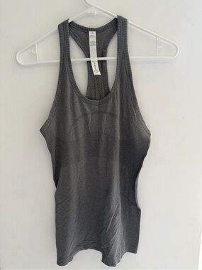 lululemon athletica Charcoal Gray Seamless Racerback Tank